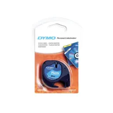 DYMO LetraTag Labeltape Plastic 12 mm x 4 m Zwart op Blauw DYMO LetraTag Labeltape Plastic 12 mm x 4 m Zwart op Blauw