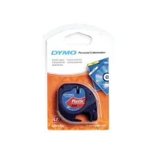DYMO LetraTag Labeltape Plastic 12 mm x 4 m Zwart op Rood DYMO LetraTag Labeltape Plastic 12 mm x 4 m Zwart op Rood
