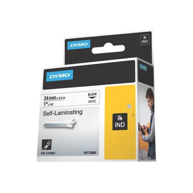DYMO Rhino Tape vinyl 24mm wit DYMO Rhino Tape vinyl 24mm wit