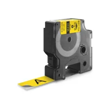 Dymo Rhino Vinyl Etikettencassette 19 mm x 5.5 m Zwart op Geel Dymo Rhino Vinyl Etikettencassette 19 mm x 5.5 m Zwart op Geel