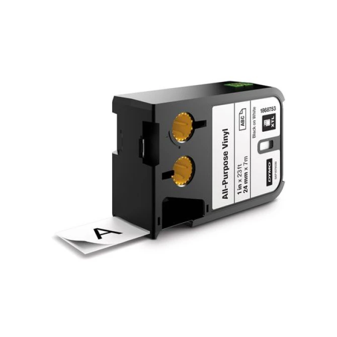 DYMO XTL™ Universeel Vinyl 24mm zwart op wit DYMO XTL™ Universeel Vinyl 24mm zwart op wit