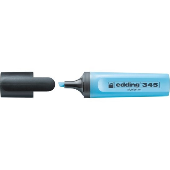 EDDING 345 Markeerstift Beitelvormige Punt 2 - 5 mm Blauw (doos 10 stuks)