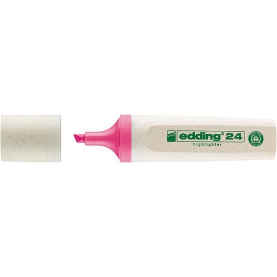 EDDING EcoLine 24 Markeerstift Beitelvormige Punt 2 - 5 mm Roze (doos 10 stuks)