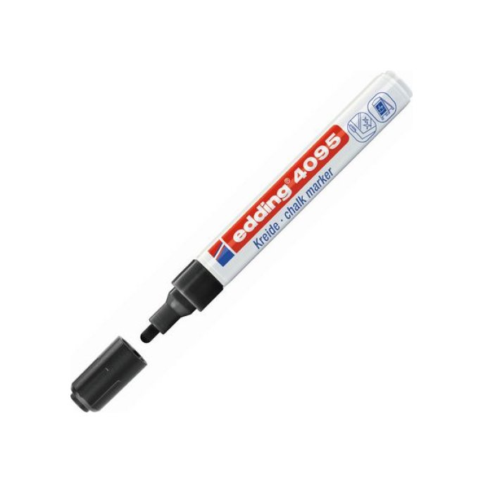 EDDING Krijtmarker 4095 2 - 3 mm zwart EDDING Krijtmarker 4095 2 - 3 mm zwart