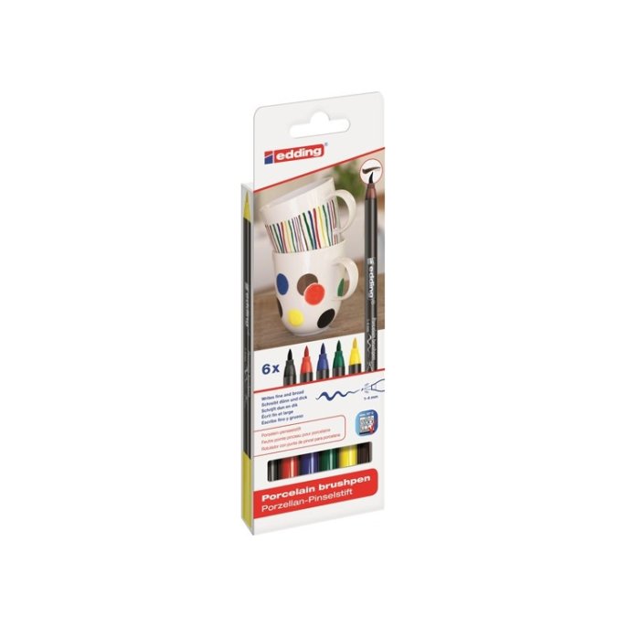 EDDING Porselein-pensteelstift 4200 (pak 6 stuks) EDDING Porselein-pensteelstift 4200 (pak 6 stuks)