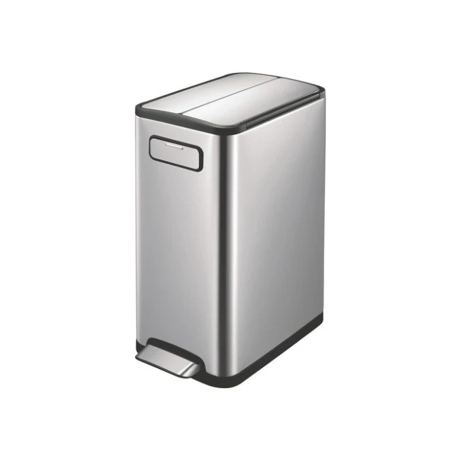 EKO Afvalbak Ecofly recycle 20+20L mat RVS EKO Afvalbak Ecofly recycle 20+20L mat RVS