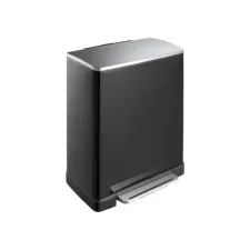 EKO E-Cube 50L Pedaalemmer zwart RVS EKO E-Cube 50L Pedaalemmer zwart RVS