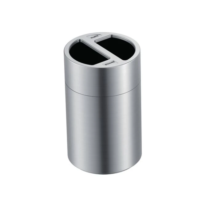 EKO Recycling afvalbak 2x60L aluminium