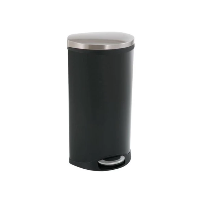 EKO Shell Bin Pedaalemmer 690 x 340 x 375 mm 30 L Zwart