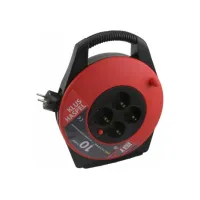 ETM Kabelbox 10 meter/ 4x contacten 3 x 10 mm2 vinyl snoer zwart/rood