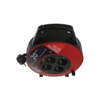 ETM Kabelbox 20 meter/ 4x contacten 3 x 10 mm2 vinyl snoer zwart/rood ETM Kabelbox 20 meter/ 4x contacten 3 x 10 mm2 vinyl snoer zwart/rood