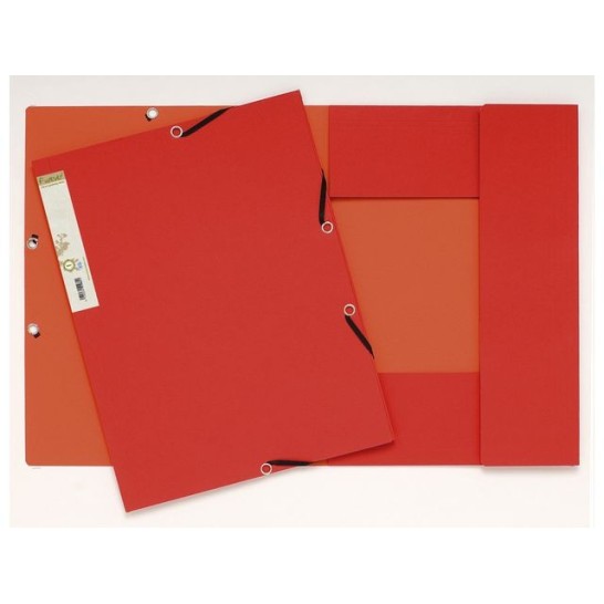 EXACOMPTA Elastomap Forever 2-kleurig karton A4 380 g/m² rood/oranje (pak 25 stuks)