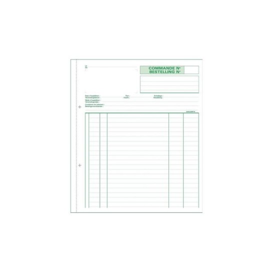 EXACOMPTA Orderboek NRC Bestelling doorschrijfboek/ Commande FR-NL 3-voud (pak 5 stuks)