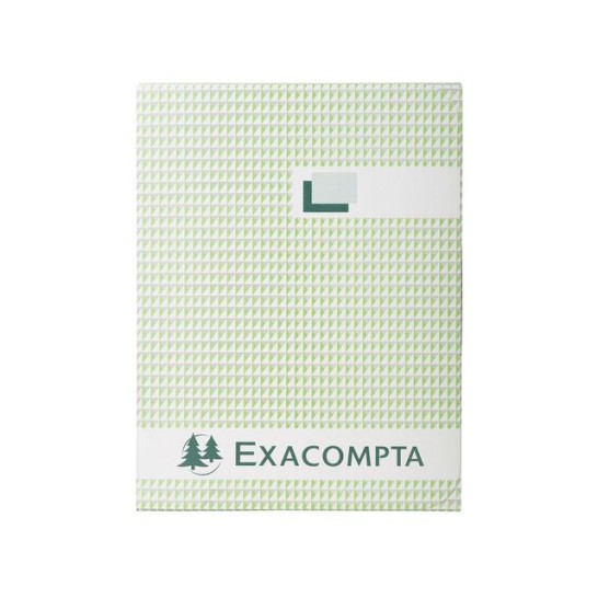 EXACOMPTA Registerboek A4 Geruit 5 mm Zwart