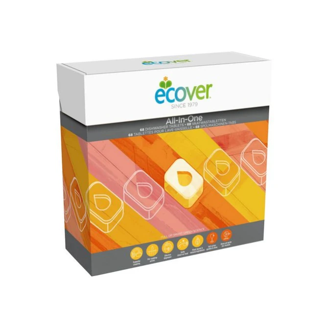 Ecover All-in-One Vaatwastabletten Citrus (pak 68 stuks)
