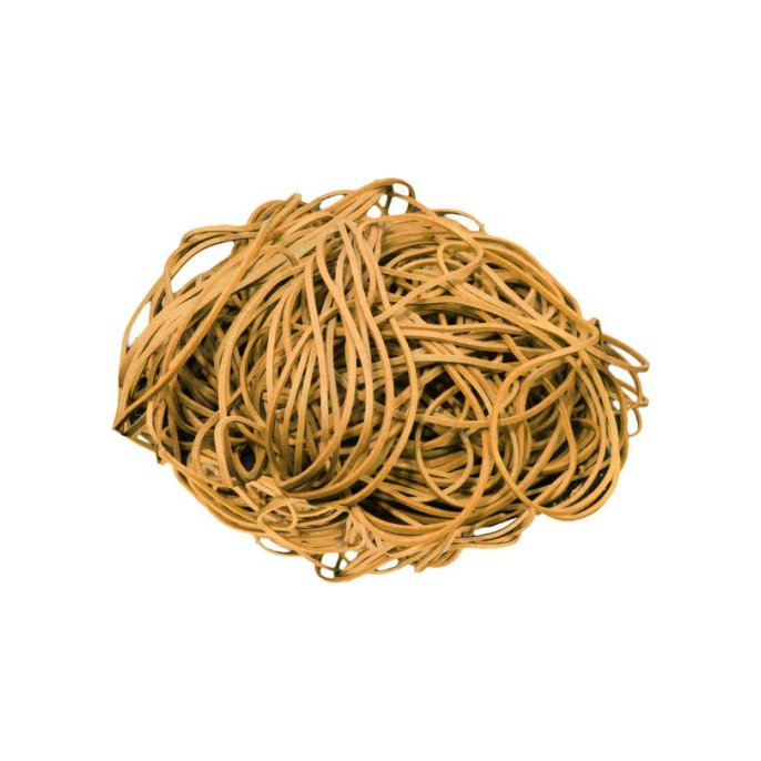 Elastiek 90 x 15 mm Bruin (pak 10 kilogram) Elastiek 90 x 15 mm Bruin (pak 10 kilogram)
