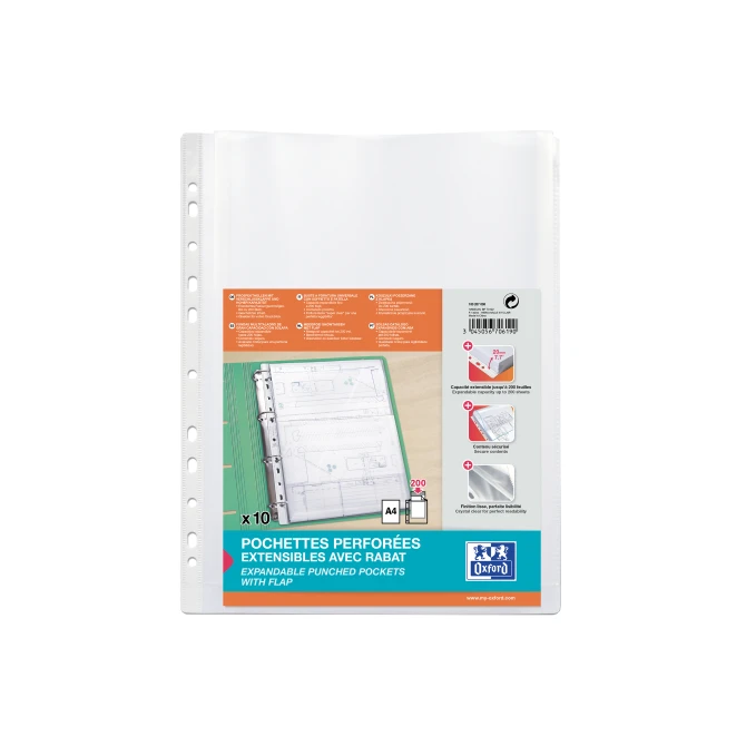 elba A4 Showtas met Klep en Expansieplooi PP 200 micron 11-gaats Transparant (pak 10 stuks) elba A4 Showtas met Klep en Expansieplooi PP 200 micron 11-gaats Transparant (pak 10 stuks)