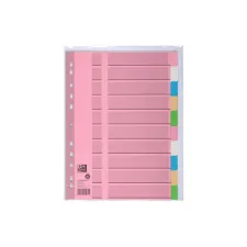 elba A4 Tabbladen 11-rings Perforatie Karton Onbedrukt Assorti (set 10 vel) elba A4 Tabbladen 11-rings Perforatie Karton Onbedrukt Assorti (set 10 vel)