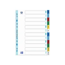 elba Strong-Line voorbedrukt tabblad PP 12-delig A4 assorti