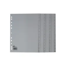 elba Tabblad A4 1-100 PP Grijs (set 100 stuks) elba Tabblad A4 1-100 PP Grijs (set 100 stuks)