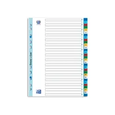 elba Tabbladen met Gekleurde Cijferindicatie A4 Kunststof 11-rings elba Tabbladen met Gekleurde Cijferindicatie A4 Kunststof 11-rings