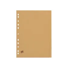 elba Touareg A4 Tabbladen 11-rings Perforatie Karton Onbedrukt Beige elba Touareg A4 Tabbladen 11-rings Perforatie Karton Onbedrukt Beige