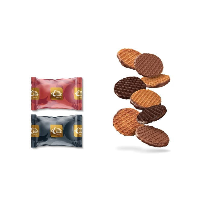 Elite Hollands Chocolade Stroopwafel Mix (1 pak x 120 stroopwafels)