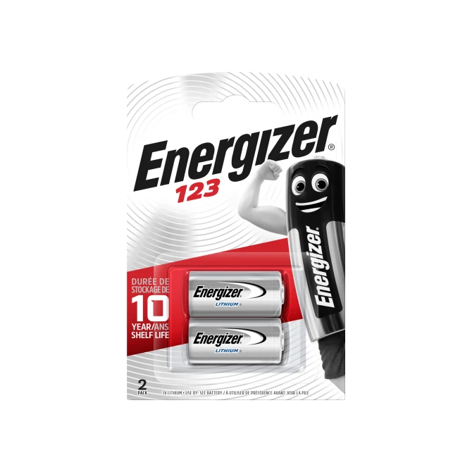 Energizer 123 Lithium Batterij 3 V (pak 2 stuks)