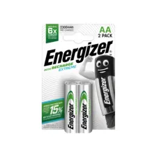Energizer Accu Recharge Extreme AA-batterijen 2300 mAh oplaadbaar (pak 2 stuks)