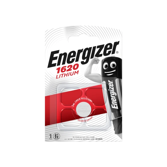 Energizer CR1620 Knoopcel Batterij diameter 16 mm 3 V (blister 1 stuk)
