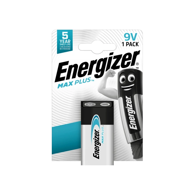 Energizer Max Plus 9V Batterij Energizer Max Plus 9V Batterij
