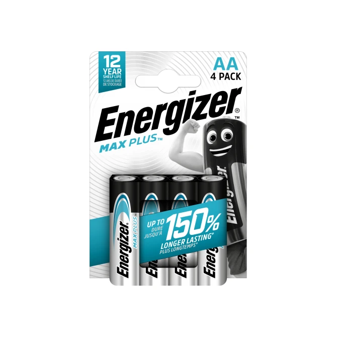 Energizer Max Plus AA Batterij (blister 4 stuks) Energizer Max Plus AA Batterij (blister 4 stuks)