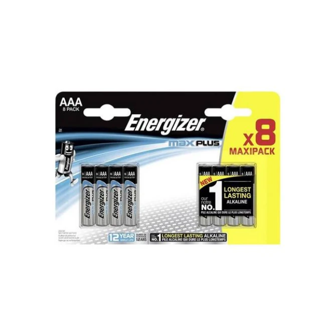 Energizer Max Plus AAA Batterij 1.5 V (pak 8 stuks)