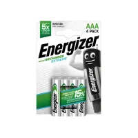Energizer Oplaadbare Extreme oplaadbare batterijen AAA / NH12 800 mAh blisterverpakking van 4 opgeladen batterijen (pak 4 stuks)