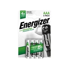 Energizer Oplaadbare Power Plus batterijen AAA / NH12 700 mAh blisterverpakking van 4 opgeladen batterijen (pak 4 stuks) Energizer Oplaadbare Power Plus batterijen AAA / NH12 700 mAh blisterverpakking van 4 opgeladen batterijen (pak 4 stuks)