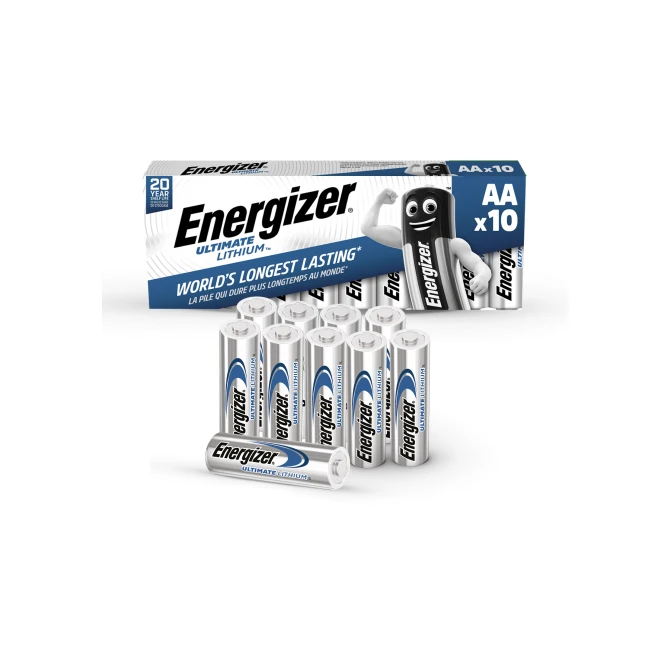 Energizer Ultimate Lithium AA Batterij 1.5 V (pak 10 stuks) Energizer Ultimate Lithium AA Batterij 1.5 V (pak 10 stuks)