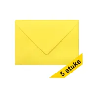 Clairefontaine Envelop C5 120g intens geel (5 stuks)