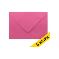 Clairefontaine Envelop C5 120g roze (5 stuks)