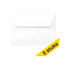 Clairefontaine Envelop C6 120g wit (5 stuks)