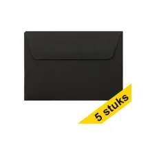 Clairefontaine Envelop C6 120g zwart (5 stuks)