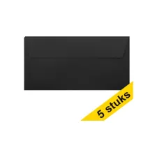 Envelop EA5/6 120g zwart/pk5