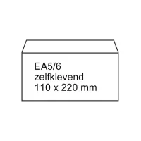 Envelop Raadhuis 110x220mm P/S/pk200 Envelop Raadhuis 110x220mm P/S/pk200