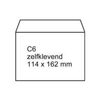 Envelop Raadhuis 114x162 P/S/ pk25