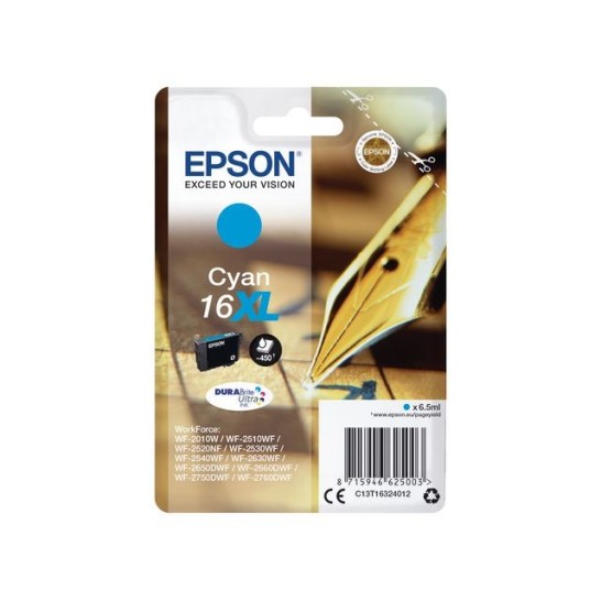 Epson 16XL Inktcartridge Cyaan