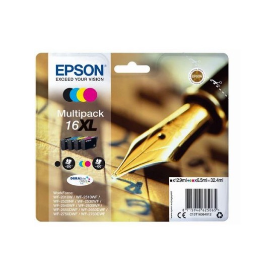 Epson 16XL Inktcartridge Multipack Zwart en kleur