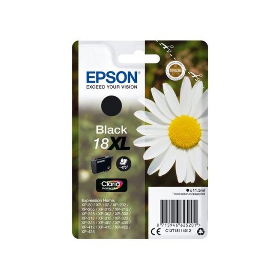 Epson 18XL Inktcartridge Zwart (blister 1 stuk)