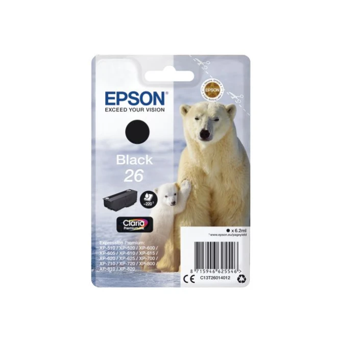 Epson 26 Inktcartridge Zwart