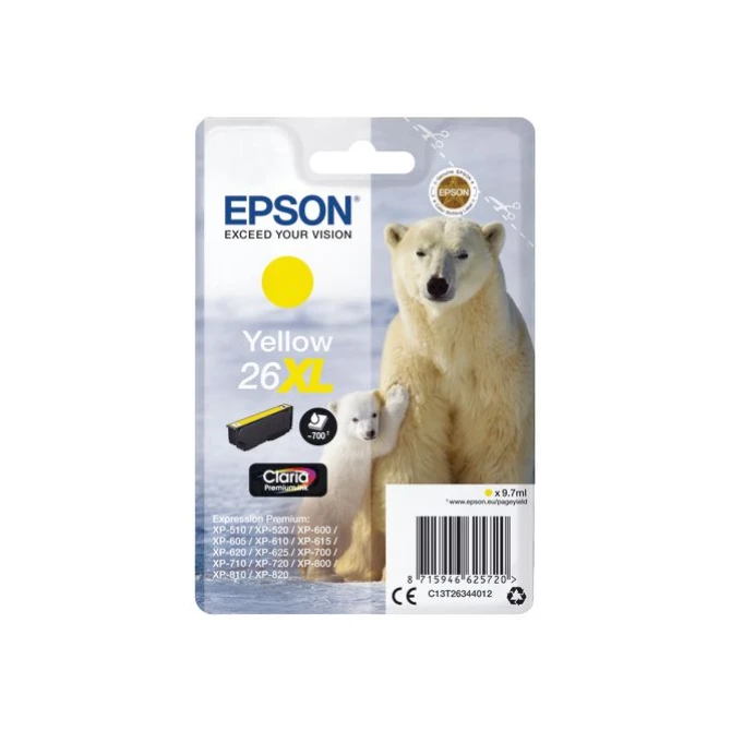 Epson 26XL Inktcartridge Geel