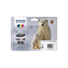 Epson 26XL Inktcartridge Multipack Zwart en kleur (pak 4 stuks) Epson 26XL Inktcartridge Multipack Zwart en kleur (pak 4 stuks)