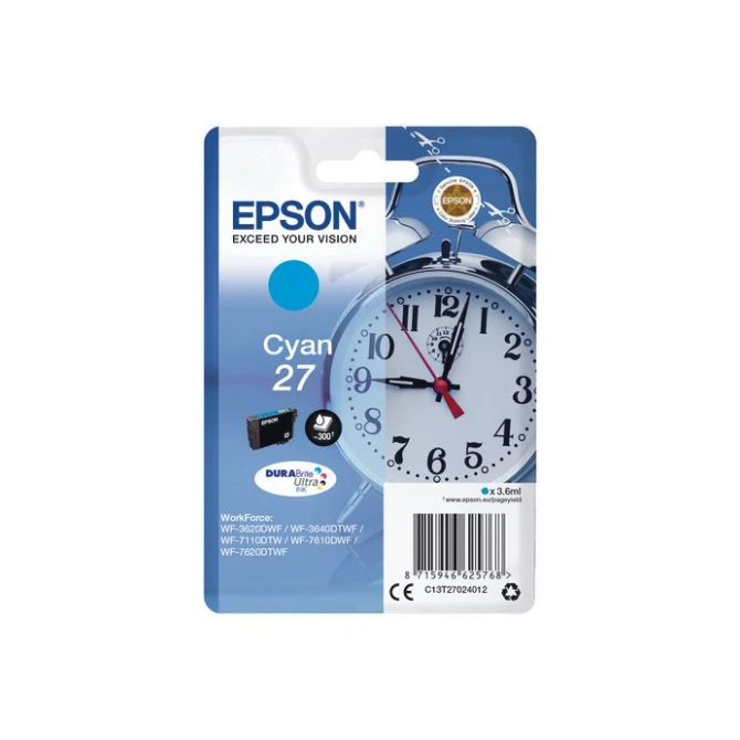 Epson 27 Inktcartridge Cyaan